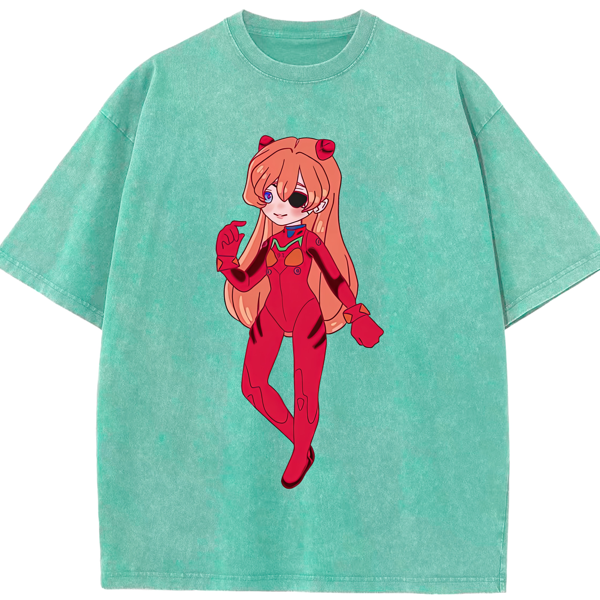 （画像用） EVA 新世紀エヴァンゲリオン 綿100% ヴィンテージ風 半袖Tシャツ（フロントプリント）